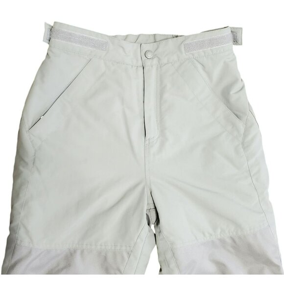 LL Bean Snow Pants Kids 8 Thinsulate Cold Buster Gaiters Gray Snowboarding Ski - Picture 7 of 16